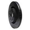 633-54052R Drilled/Slotted Brake Rotor [Black], 2005-2009 Ford/Lincoln/Mercury/Mazda, Position: Front Right - image 2
