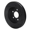 633-54056L Drilled/Slotted Brake Rotor [Black], 2005-2010 Ford/Lincoln/Mercury/Mazda, Position: Front Left - image 4
