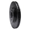 633-54057L Drilled/Slotted Brake Rotor [Black], 2005-2014 Ford/Lincoln/Mercury/Mazda, Position: Front Left - image 2