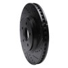 633-54057R Drilled/Slotted Brake Rotor [Black], 2005-2014 Ford/Lincoln/Mercury/Mazda, Position: Front Right - image 2