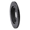 633-54058R Drilled/Slotted Brake Rotor [Black], 2005-2014 Ford/Lincoln/Mercury/Mazda, Position: Rear Right - image 4