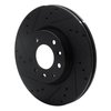 633-54059L Drilled/Slotted Brake Rotor [Black], 2006-2013 Ford/Lincoln/Mercury/Mazda, Position: Front Left - image 2