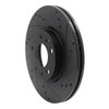 633-54059R Drilled/Slotted Brake Rotor [Black], 2006-2013 Ford/Lincoln/Mercury/Mazda, Position: Front Right - image 2