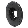 633-54059R Drilled/Slotted Brake Rotor [Black], 2006-2013 Ford/Lincoln/Mercury/Mazda, Position: Front Right - image 4