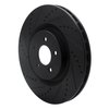 633-54060L Drilled/Slotted Brake Rotor [Black], 2007-2014 Ford/Lincoln/Mercury/Mazda, Position: Front Left - image 2
