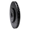 633-54060R Drilled/Slotted Brake Rotor [Black], 2007-2014 Ford/Lincoln/Mercury/Mazda, Position: Front Right - image 2