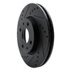 633-54061L Drilled/Slotted Brake Rotor [Black], 2008-2011 Ford/Lincoln/Mercury/Mazda, Position: Front Left - image 2