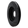 633-54061L Drilled/Slotted Brake Rotor [Black], 2008-2011 Ford/Lincoln/Mercury/Mazda, Position: Front Left - image 4