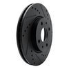 633-54061R Drilled/Slotted Brake Rotor [Black], 2008-2011 Ford/Lincoln/Mercury/Mazda, Position: Front Right - image 2