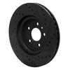 633-54062L Drilled/Slotted Brake Rotor [Black], 2009-2010 Ford/Lincoln/Mercury/Mazda, Position: Front Left - image 4