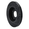 633-54063L Drilled/Slotted Brake Rotor [Black], 2011-2019 Ford/Lincoln/Mercury/Mazda, Position: Front Left - image 4