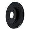 633-54063R Drilled/Slotted Brake Rotor [Black], 2011-2019 Ford/Lincoln/Mercury/Mazda, Position: Front Right - image 2