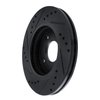 633-54063R Drilled/Slotted Brake Rotor [Black], 2011-2019 Ford/Lincoln/Mercury/Mazda, Position: Front Right - image 4