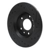 633-54064L Drilled/Slotted Brake Rotor [Black], 1998-2015 Ford/Lincoln/Mercury/Mazda, Position: Rear Left - image 4