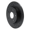 633-54066L Drilled/Slotted Brake Rotor [Black], 2012-2018 Ford/Lincoln/Mercury/Mazda, Position: Rear Left - image 2