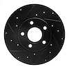 633-54067L Drilled/Slotted Brake Rotor [Black], 2012-2018 Multiple Makes/Models, Position: Front Left - image 1