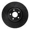 633-54070L Drilled/Slotted Brake Rotor [Black], 2004-2019 Multiple Makes/Models, Position: Front Left - image 1