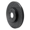 633-54070L Drilled/Slotted Brake Rotor [Black], 2004-2019 Multiple Makes/Models, Position: Front Left - image 2