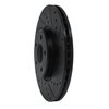 633-54070R Drilled/Slotted Brake Rotor [Black], 2004-2019 Multiple Makes/Models, Position: Front Right - image 2