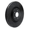 633-54071R Drilled/Slotted Brake Rotor [Black], 2013-2014 Ford/Lincoln/Mercury/Mazda, Position: Front Right - image 2