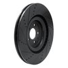 633-54071R Drilled/Slotted Brake Rotor [Black], 2013-2014 Ford/Lincoln/Mercury/Mazda, Position: Front Right - image 4