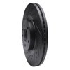633-54073L Drilled/Slotted Brake Rotor [Black], 2013-2020 Ford/Lincoln/Mercury/Mazda, Position: Front Left - image 2