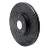 633-54073R Drilled/Slotted Brake Rotor [Black], 2013-2020 Ford/Lincoln/Mercury/Mazda, Position: Front Right - image 2