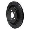 633-54074L Drilled/Slotted Brake Rotor [Black], Fits Select Ford/Lincoln/Mercury/Mazda, Position: Rear Left - image 2