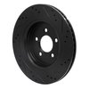 633-54074L Drilled/Slotted Brake Rotor [Black], Fits Select Ford/Lincoln/Mercury/Mazda, Position: Rear Left - image 4