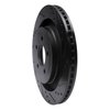 633-54074R Drilled/Slotted Brake Rotor [Black], Fits Select Ford/Lincoln/Mercury/Mazda, Position: Rear Right - image 2
