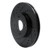 633-54075L Drilled/Slotted Brake Rotor [Black], 2014-2019 Ford/Lincoln/Mercury/Mazda, Position: Front Left - image 2