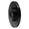 633-54075R Drilled/Slotted Brake Rotor [Black], 2014-2019 Ford/Lincoln/Mercury/Mazda, Position: Front Right - image 2