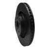 633-54078R Drilled/Slotted Brake Rotor [Black], 2015-2020 Ford/Lincoln/Mercury/Mazda, Position: Front Right - image 2