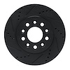633-54086L Drilled/Slotted Brake Rotor [Black], 2004-2007 Ford/Lincoln/Mercury/Mazda, Position: Front Left - image 1