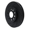 633-54086L Drilled/Slotted Brake Rotor [Black], 2004-2007 Ford/Lincoln/Mercury/Mazda, Position: Front Left - image 2