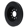 633-54086L Drilled/Slotted Brake Rotor [Black], 2004-2007 Ford/Lincoln/Mercury/Mazda, Position: Front Left - image 4