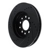 633-54086R Drilled/Slotted Brake Rotor [Black], 2004-2007 Ford/Lincoln/Mercury/Mazda, Position: Front Right - image 4