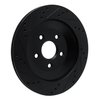 633-54087R Drilled/Slotted Brake Rotor [Black], 2004-2007 Ford/Lincoln/Mercury/Mazda, Position: Rear Right - image 4