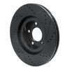 633-54089L Drilled/Slotted Brake Rotor [Black], 2007-2015 Ford/Lincoln/Mercury/Mazda, Position: Front Left - image 4