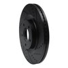 633-54089R Drilled/Slotted Brake Rotor [Black], 2007-2015 Ford/Lincoln/Mercury/Mazda, Position: Front Right - image 2