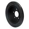 633-54090L Drilled/Slotted Brake Rotor [Black], 2007-2010 Ford/Lincoln/Mercury/Mazda, Position: Rear Left - image 4