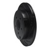 633-54090R Drilled/Slotted Brake Rotor [Black], 2007-2010 Ford/Lincoln/Mercury/Mazda, Position: Rear Right - image 2