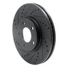 633-54091L Drilled/Slotted Brake Rotor [Black], 2007-2008 Ford/Lincoln/Mercury/Mazda, Position: Front Left - image 2