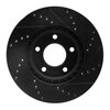 633-54091L Drilled/Slotted Brake Rotor [Black], 2007-2008 Ford/Lincoln/Mercury/Mazda, Position: Front Left - image 4