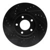 633-54091R Drilled/Slotted Brake Rotor [Black], 2007-2008 Ford/Lincoln/Mercury/Mazda, Position: Front Right - image 3