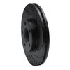 633-54091R Drilled/Slotted Brake Rotor [Black], 2007-2008 Ford/Lincoln/Mercury/Mazda, Position: Front Right - image 4