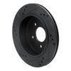 633-54092R Drilled/Slotted Brake Rotor [Black], 2010-2011 Ford/Lincoln/Mercury/Mazda, Position: Rear Right - image 4