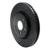 633-54094L Drilled/Slotted Brake Rotor [Black], 2011-2019 Ford/Lincoln/Mercury/Mazda, Position: Front Left - image 2