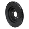 633-54094L Drilled/Slotted Brake Rotor [Black], 2011-2019 Ford/Lincoln/Mercury/Mazda, Position: Front Left - image 4