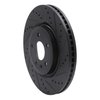 633-54094R Drilled/Slotted Brake Rotor [Black], 2011-2019 Ford/Lincoln/Mercury/Mazda, Position: Front Right - image 2